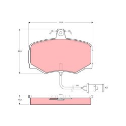 Brake Pad Set TRW GDB421 OE Ref JLM577