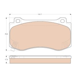 Brake Pad Set TRW GDB4449 OE Ref 5174311AB