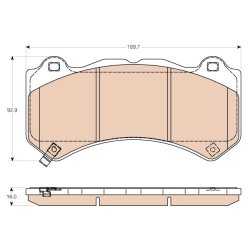 Brake Pad Set TRW GDB4450 OE Ref D1060-80B0A