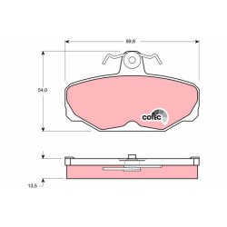 Brake Pad Set TRW GDB472 OE Ref 1111281