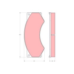 Brake Pad Set TRW GDB5053 OE Ref BBU8178