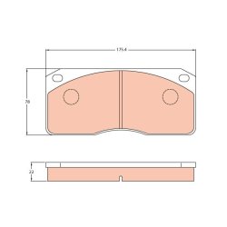 Brake Pad Set TRW GDB5056 OE Ref 1660384