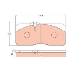 Jeu de plaquettes de frein TRW GDB5059 OE 81.50820-6009
