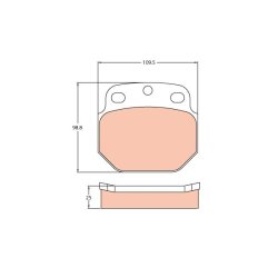 Plaquettes de frein TRW GDB5061 pour NEOPLAN, RENAULT TRUCKS, SETRA