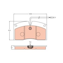 Brake Pad Set TRW GDB5064 OE Ref 50 01 821 995