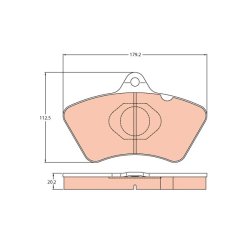 Jeu de plaquettes de frein TRW GDB5081 pour la série SETRA OE KN250810