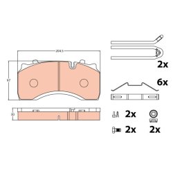 Brake Pad Set TRW GDB5084 OE Ref 1503275