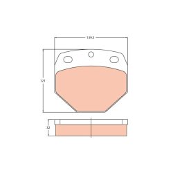 Plaquettes de frein TRW GDB5097 pour camions MERCEDES et RENAULT