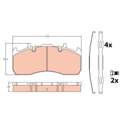 Brake Pad Set TRW GDB5102 OE Ref 20526569