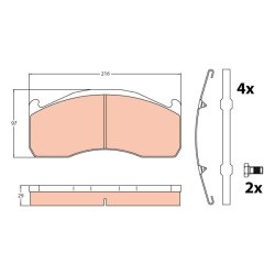 Plaquettes de frein TRW GDB5103 pour VOLVO OE 3099533