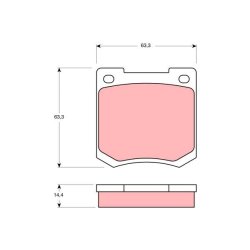 Brake Pad Set TRW GDB535 OE Ref GBP211