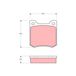 Plaquettes de frein TRW GDB550 pour PEUGEOT 204, 304 OE 425178