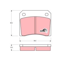 Brake Pad Set TRW GDB557 OE Ref JLM9728