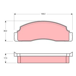 Jeu de plaquettes de frein TRW GDB624 pour FORD FIESTA OE 87FX-2K021-EA