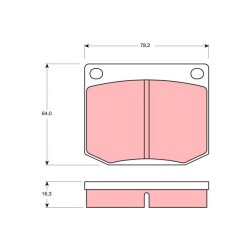 Brake Pad Set TRW GDB637 OE Ref 8993263