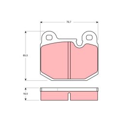 Brake Pad Set TRW GDB654 OE Ref 34 11 1 117 002