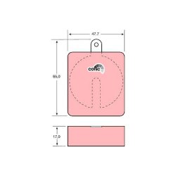 Plaquettes de frein TRW GDB704 pour JAGUAR, LANCIA, ROVER OE 10821