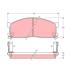 Brake Pad Set TRW GDB737 OE Ref SGY33323Z