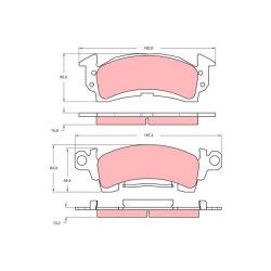 Brake Pad Set TRW GDB742 OE Ref 12300213