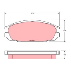 Brake Pad Set TRW GDB745 OE Ref 44060-20J85