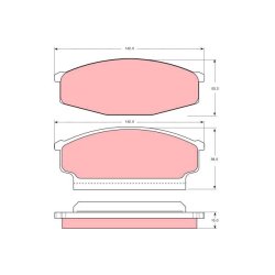 Jeu de plaquettes de frein TRW GDB748 pour NISSAN CABSTAR OE 41060-T7891