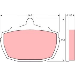 Jeu de plaquettes de frein TRW GDB752 pour AUSTIN, MG PRINCESS, MGR OE GBP90244