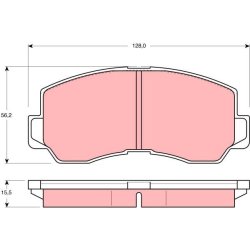 Plaquettes de frein TRW GDB785 pour MITSUBISHI OE MB193296