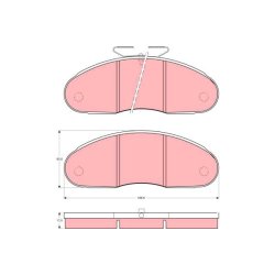 Brake Pad Set TRW GDB827 OE Ref 50 00 823 566