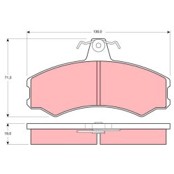 Brake Pad Set TRW GDB846 OE Ref 500029493