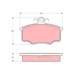 Brake Pad Set TRW GDB863 OE Ref 33422650