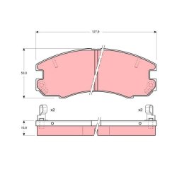 Brake Pad Set TRW GDB868 OE Ref 04491-20680