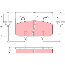 Jeu de plaquettes de frein TRW GDB902 pour ALFA ROMEO 33, ALFASUD, ARNA OE 60750796