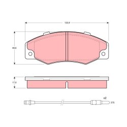 Brake Pad Set TRW GDB903 OE Ref 77 01 202 481