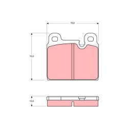 Brake Pad Set TRW GDB918 OE Ref 911 351 944 01