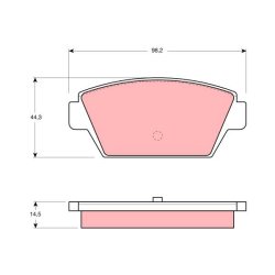 Brake Pad Set TRW GDB945 OE Ref MB699154