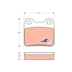 Brake Pad Set TRW GDB952 OE Ref 1605693