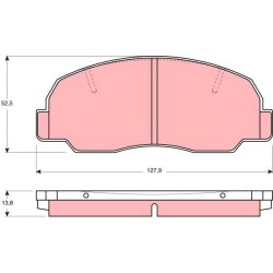 Brake Pad Set TRW GDB980 OE Ref 04491-87601-000