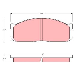 Brake Pad Set TRW GDB983 OE Ref S08349280