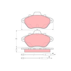 Brake Pad Set TRW GDB984 OE Ref 4250 80