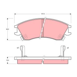 Brake Pad Set TRW GDB992 OE Ref 725193011