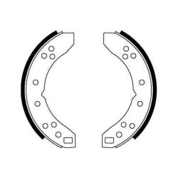 Jeu de mâchoires de frein TRW GS6017 pour RELIANT, TRIUMPH OE 749 TRW