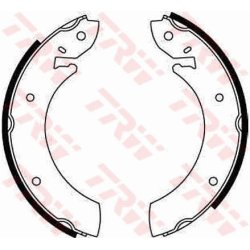 Jeu de mâchoires de frein TRW GS6102 pour FORD CONSUL, GRANADA OE 5015674