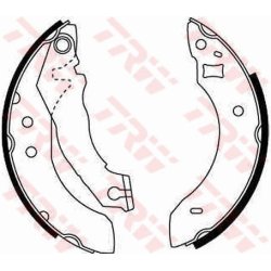 Brake Shoe Set TRW GS6151 OE Ref 5015656