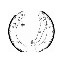 Jeu de mâchoires de frein TRW GS6166 pour FORD GRANADA OE 5019047 TRW