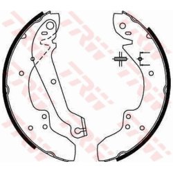 Brake Shoe Set TRW GS6167 OE Ref 1591135