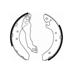 Jeu de mâchoires de frein TRW GS6176 pour AUSTIN, MG, ROVER OE GBS90820 TRW