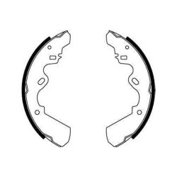 Jeu de mâchoires de frein TRW GS6204 pour BEDFORD, ISUZU, VAUXHALL OE 91149674 TRW