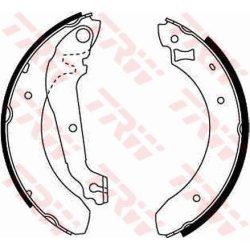 Brake Shoe Set TRW GS6207 OE Ref 86BX-2200-FA