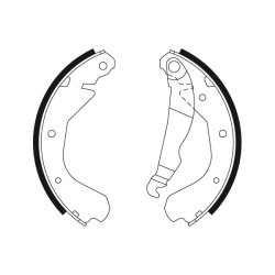 Jeu de mâchoires de frein TRW GS6212 pour BEDFORD, HOLDEN, VAUXHALL OE 1605774 TRW