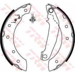Brake Shoe Set TRW GS6233 OE Ref 33434366